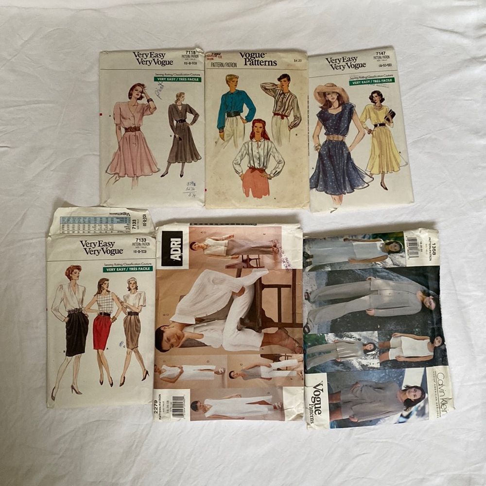 Vintage Vogue sewing patterns